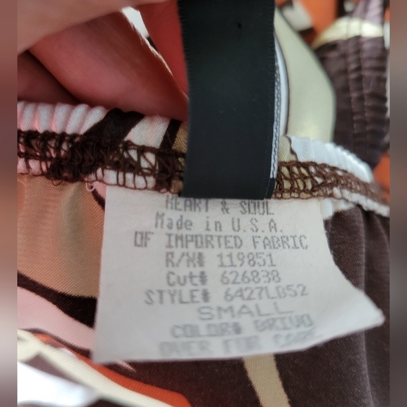 Vntg Heart Soul 90's Floral Print Satin Dress  Small Brown - Picture 5 of 14